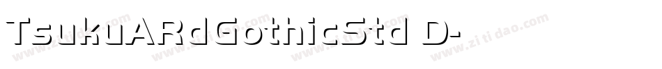 TsukuARdGothicStd D字体转换